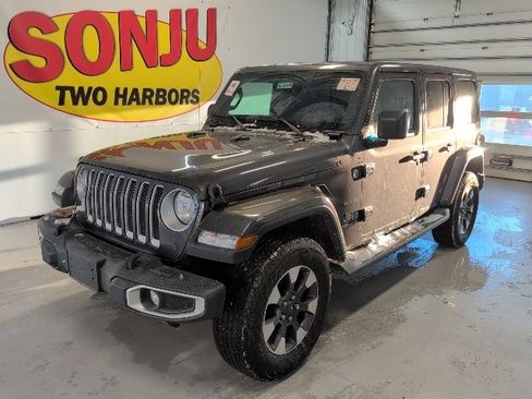 Used 2021 Jeep Wrangler Unlimited Sahara w/ Uconnect 4C Nav & Sound Group image 1