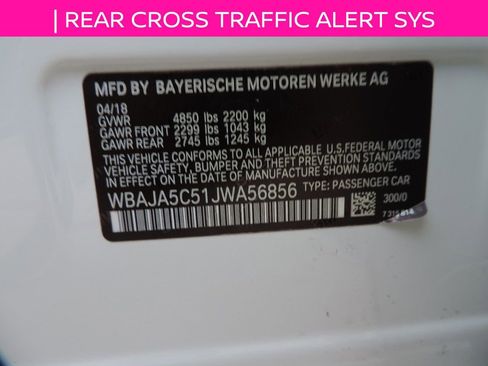 Used 2018 BMW 530i w/ Premium Package image 15