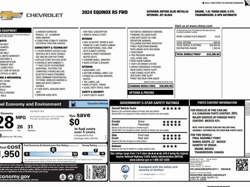 Used 2024 Chevrolet Equinox RS image 2