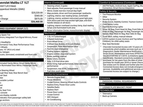 Used 2018 Chevrolet Malibu LT image 3