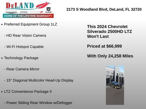 Used 2024 Chevrolet Silverado 2500 LTZ w/ LTZ Premium Package AWD/4WD image 7