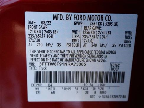 Used 2022 Ford Maverick Lariat w/ Lariat Luxury Package AWD/4WD image 29