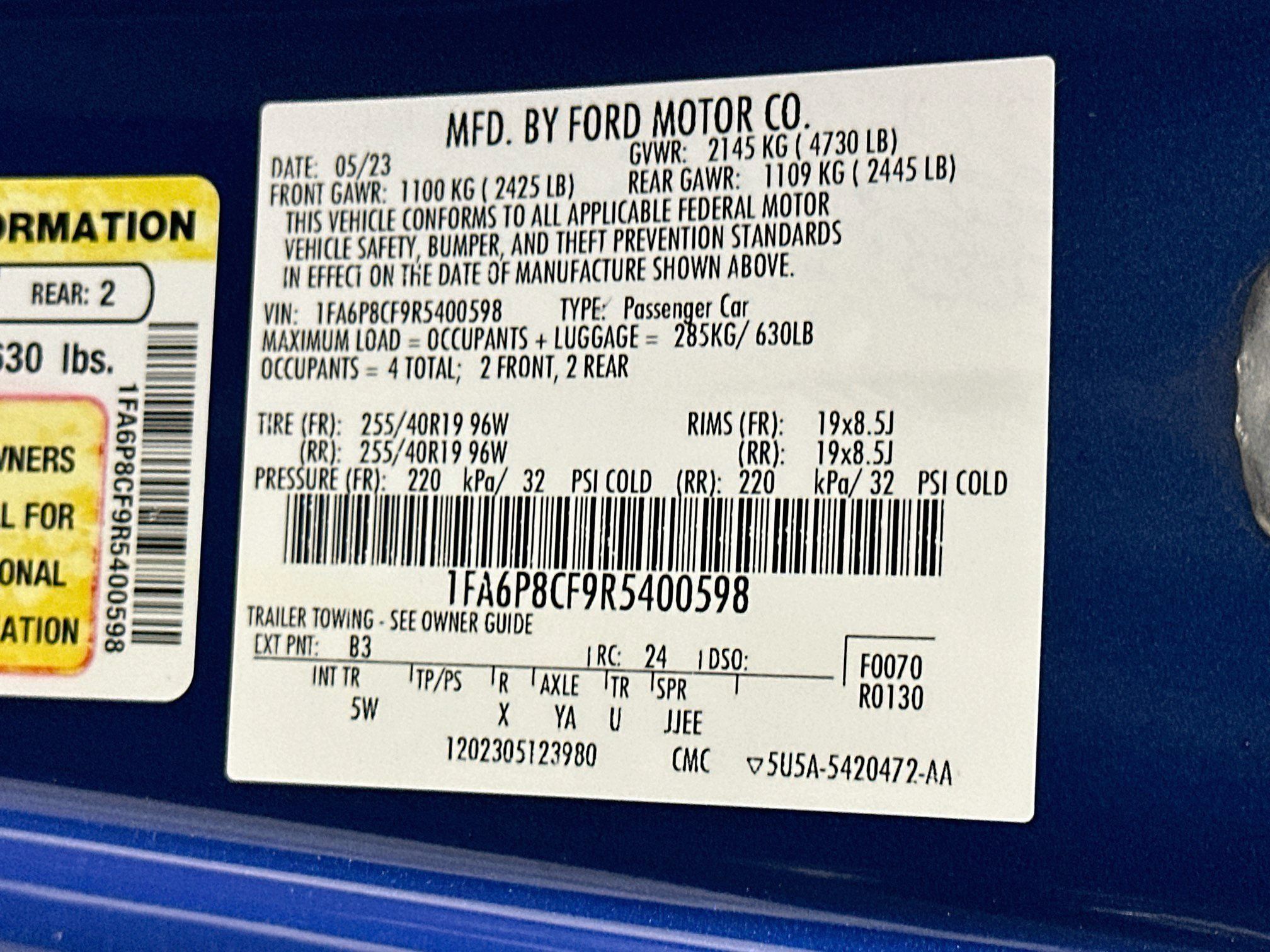Used 2024 Ford Mustang GT Premium RWD image 12