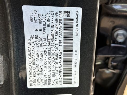 Certified 2025 Honda Civic Sport image 35