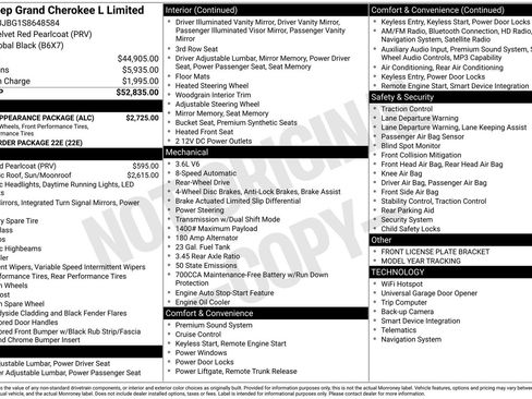 New 2025 Jeep Grand Cherokee L Limited w/ Black Appearance Package image 61