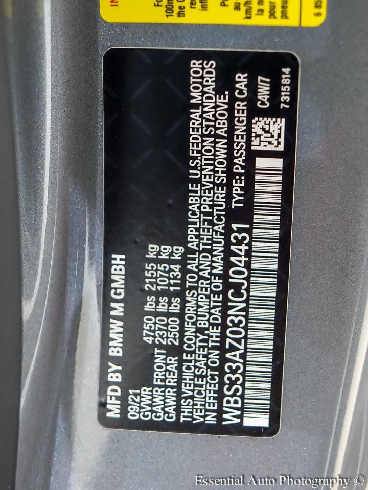 Used 2022 BMW M4 Competition w/ Executive Package RWD image 37