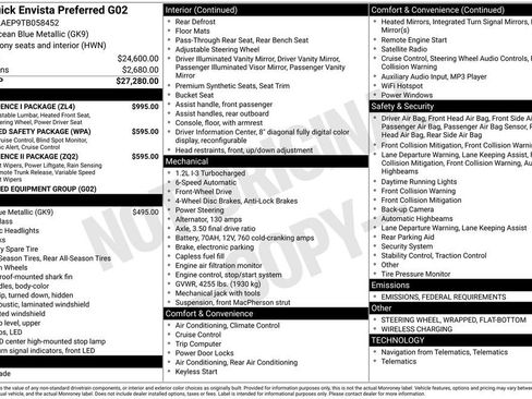 New 2026 Buick Envista Preferred w/ Convenience I Package image 45