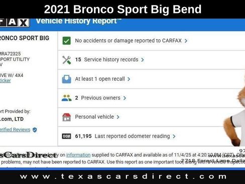 Used 2021 Ford Bronco Sport Big Bend image 9