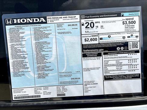 Used 2025 Honda Ridgeline TrailSport image 19