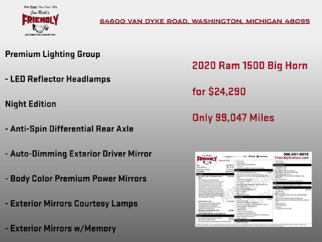Used 2020 RAM 1500 Big Horn AWD/4WD image 7