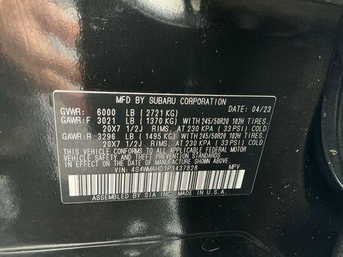 Certified 2023 Subaru Ascent Onyx Edition image 16