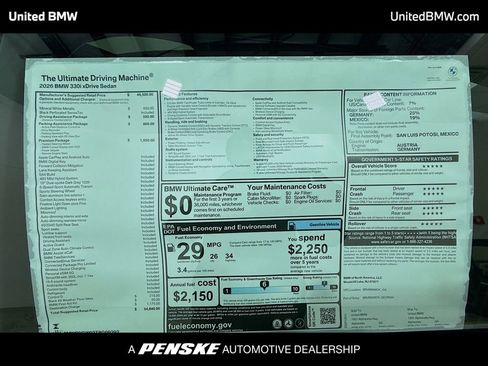 New 2026 BMW 330i xDrive Sedan w/ Premium Package image 14