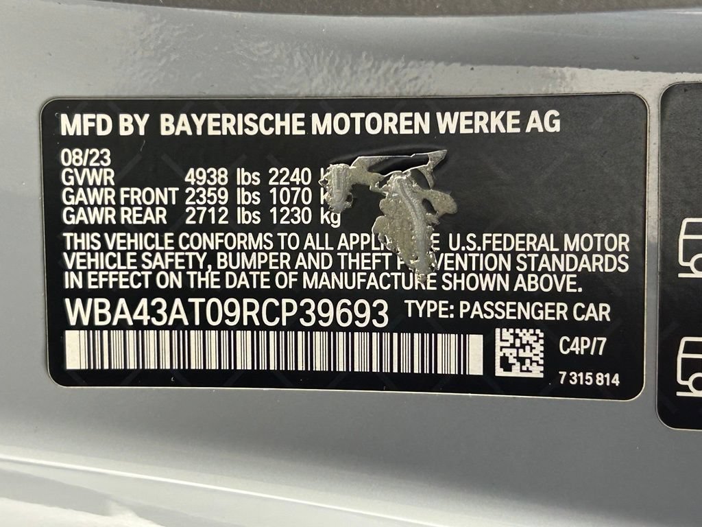 Used 2024 BMW 430i xDrive Convertible w/ M Sport Package AWD/4WD image 42