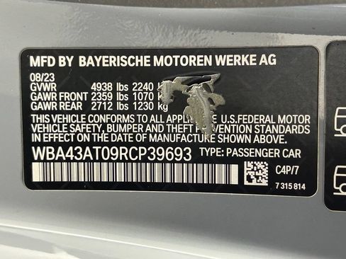 Used 2024 BMW 430i xDrive Convertible w/ M Sport Package AWD/4WD image 42