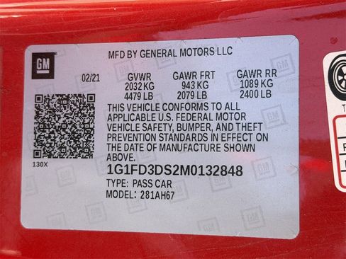 Certified 2021 Chevrolet Camaro LT w/ RS Package image 29