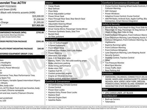 New 2026 Chevrolet Trax ACTIV w/ Driver Confidence Package image 10