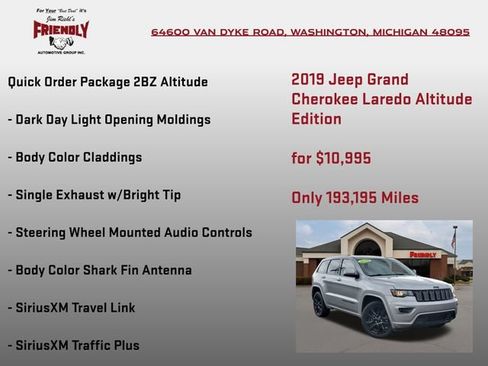 Used 2019 Jeep Grand Cherokee Altitude AWD/4WD image 15