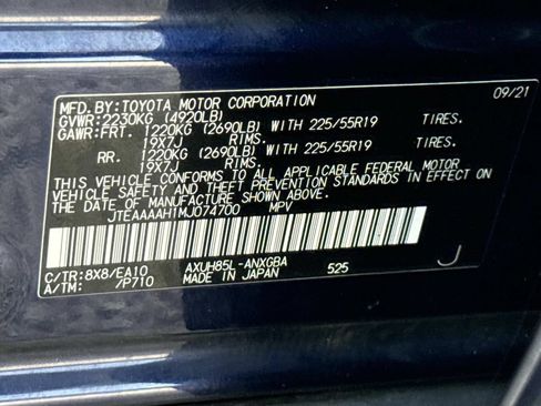 Used 2021 Toyota Venza XLE w/ Softex Package AWD/4WD image 31