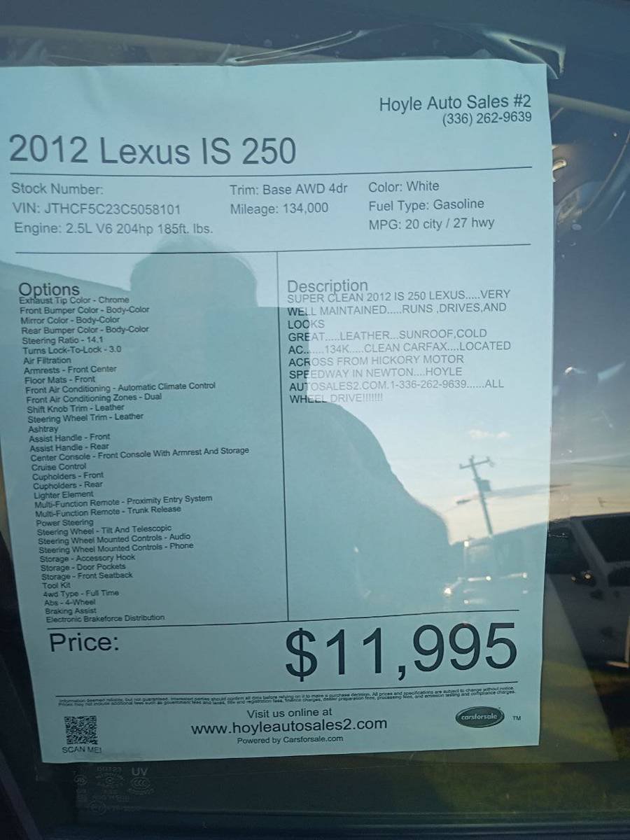 Used 2012 Lexus IS 250 AWD w/ Luxury Plus Value Edition image 21