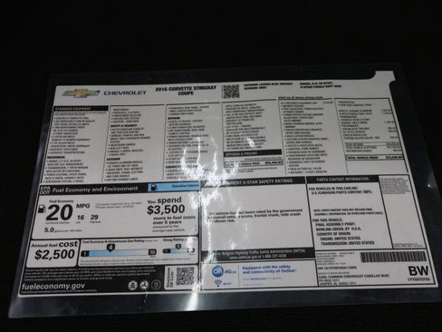 Used 2016 Chevrolet Corvette Stingray Coupe w/ 3LT Preferred Equipment Group image 29