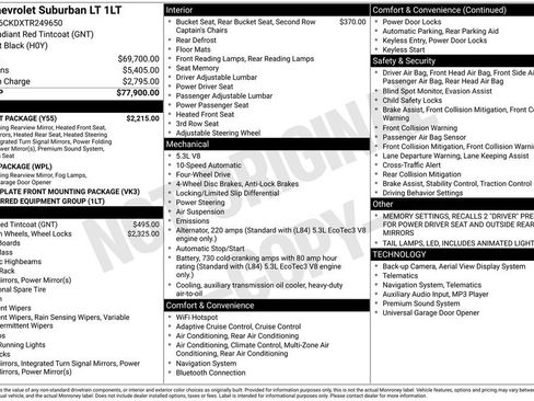 New 2026 Chevrolet Suburban LT w/ Comfort Package AWD/4WD image 8