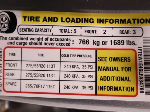 Certified 2020 Ford F150 Lariat w/ Equipment Group 502A Luxury AWD/4WD image 46