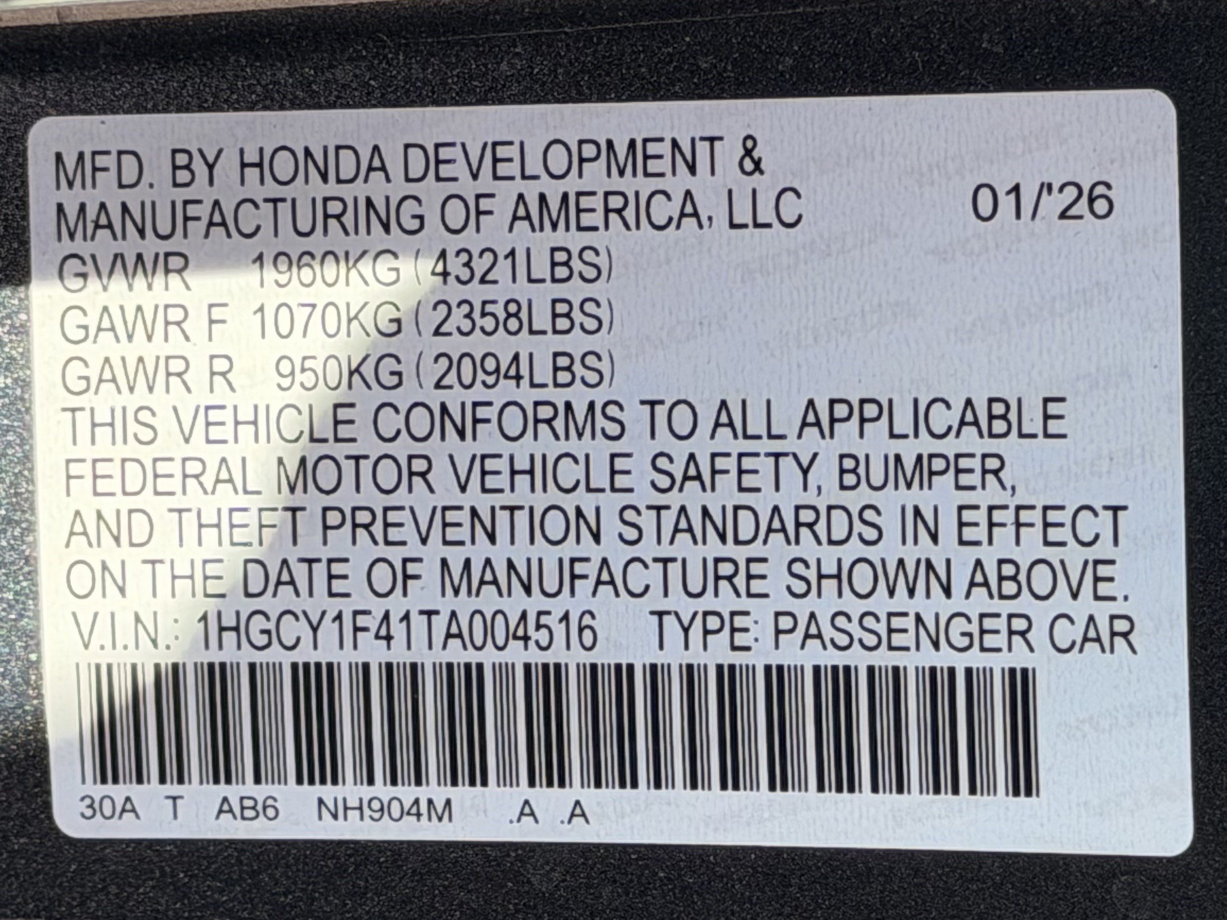 Used 2026 Honda Accord SE image 29