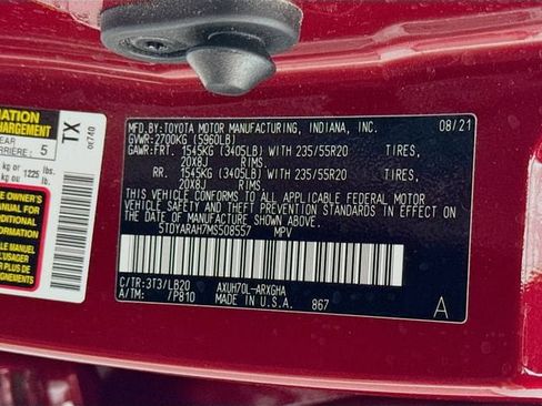 Used 2021 Toyota Highlander Limited FWD image 34