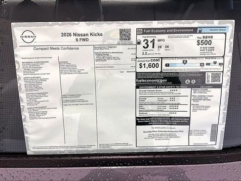 New 2026 Nissan Kicks S w/ Charging Package image 34