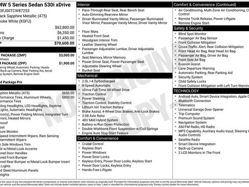 New 2026 BMW 530i xDrive w/ M Sport Package image 2