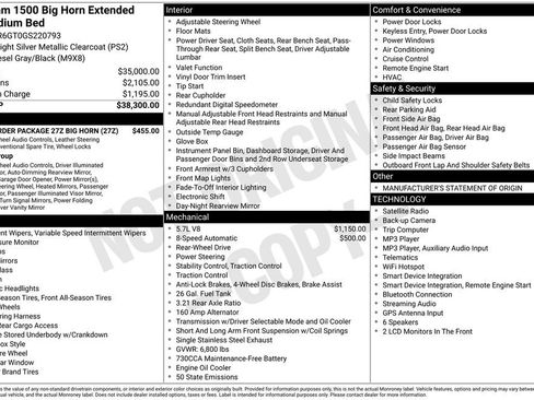 Used 2016 RAM 1500 Big Horn RWD image 11