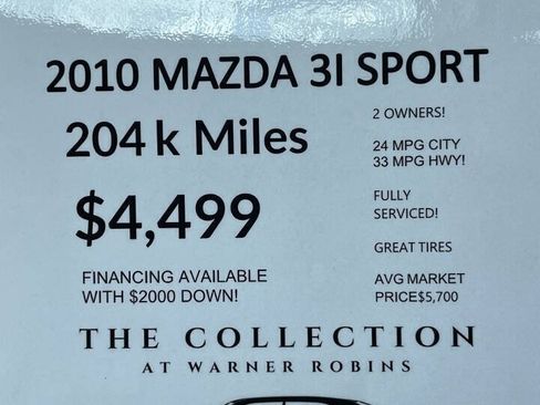 Used 2010 MAZDA MAZDA3 i Touring FWD image 2