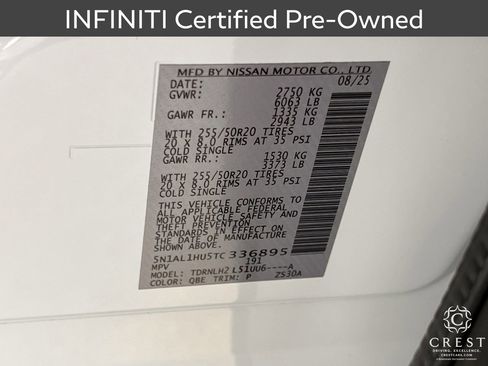 Certified 2026 INFINITI QX60 Autograph w/ Autograph Tech Package image 34