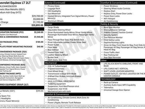 Certified 2019 Chevrolet Equinox LT w/ Sun & Navigation Package FWD image 32