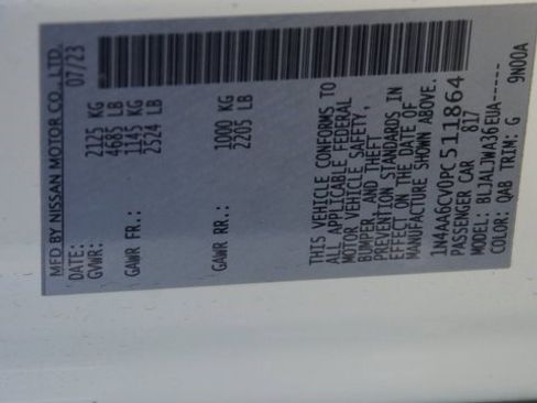 Used 2023 Nissan Maxima SV w/ Floor Mat Group image 27