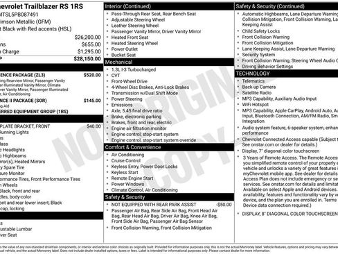 Used 2023 Chevrolet TrailBlazer RS w/ Convenience Package FWD image 3