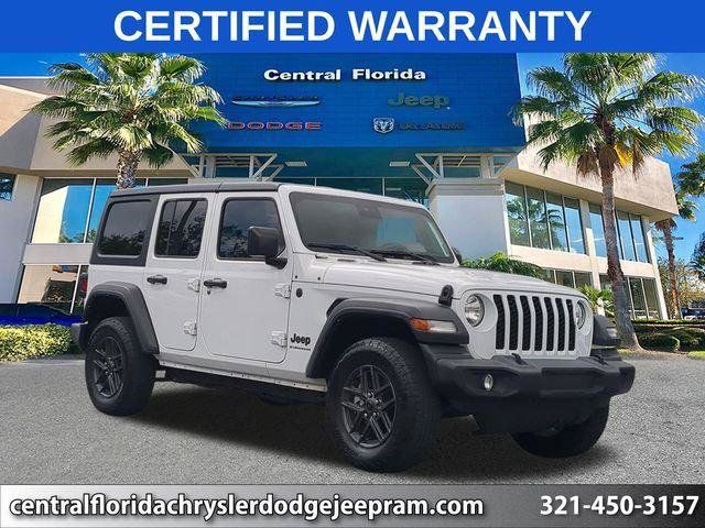 Certified 2024 Jeep Wrangler Unlimited Sport AWD/4WD image 1