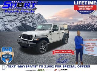New 2025 Jeep Wrangler Unlimited Sport S 4xe w/ LED Headlamp & Fog Lamp Group AWD/4WD 360° Tour