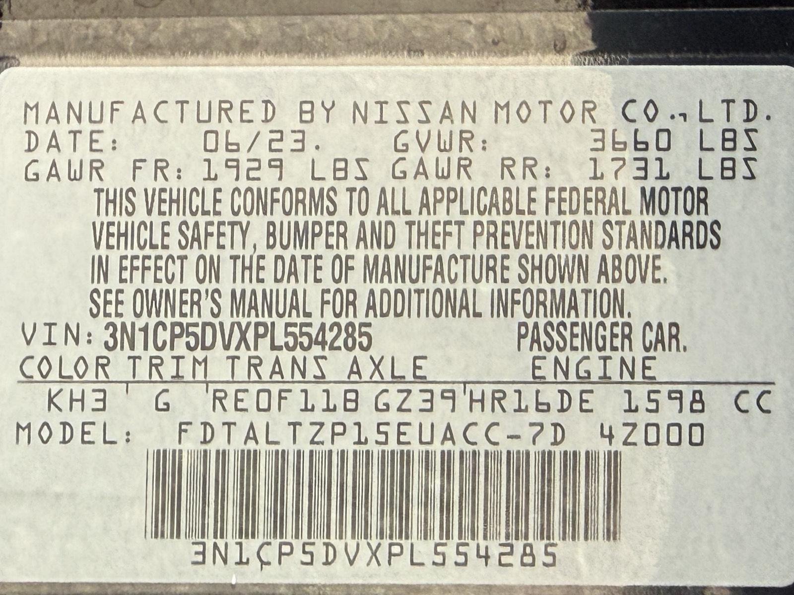 Used 2023 Nissan Kicks SR w/ SR Premium Package FWD image 42