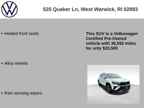 Certified 2024 Volkswagen Taos SE AWD/4WD image 19