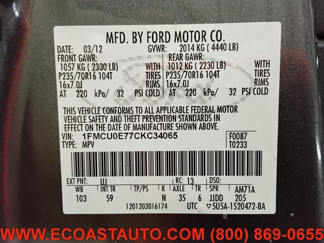 Used 2012 Ford Escape Limited FWD image 18