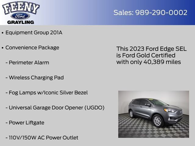 Certified 2023 Ford Edge SEL w/ Convenience Package AWD/4WD image 9