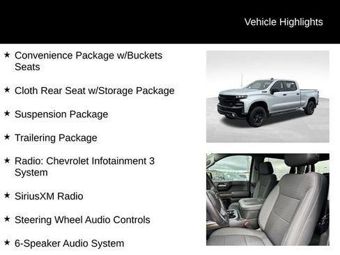 Used 2022 Chevrolet Silverado 1500 LT Trail Boss w/ Bed Protection Package AWD/4WD image 7