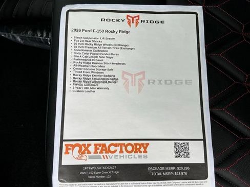 New 2026 Ford F150 XLT w/ Equipment Group 303A High AWD/4WD image 15