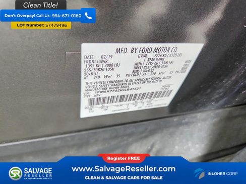 Used 2019 Ford Explorer Limited w/ Class III Trailer Tow Package FWD image 17