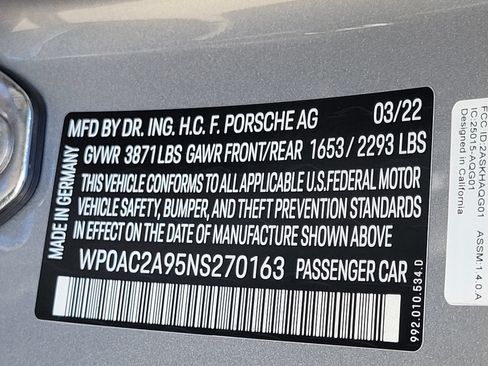 Certified 2022 Porsche 911 GT3 RWD image 36