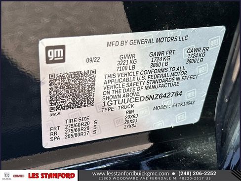 Used 2022 GMC Sierra 1500 Elevation w/ X31 Off-Road Package image 19