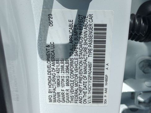 Certified 2023 Honda Accord LX image 27