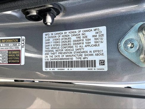 Used 2021 Honda CR-V EX-L image 17
