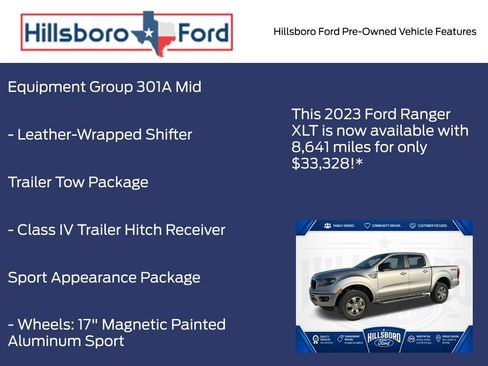 Used 2023 Ford Ranger XLT w/ Equipment Group 301A Mid AWD/4WD image 6